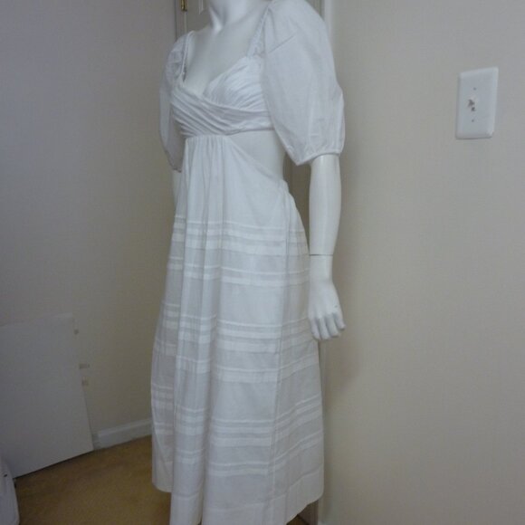 STAUD Cut-Out Tiered Midi Dress - Picture 9 of 10